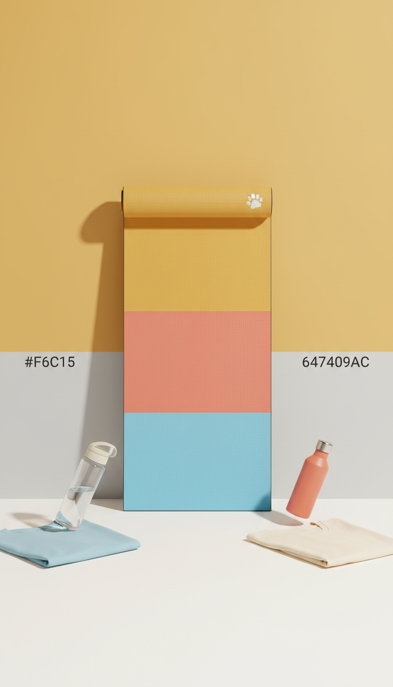 Color-Blocked Yoga Mat Signature Edition